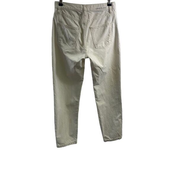 Current/Elliott Off White The Vintage Cropped Slim Jeans Size 26 - Picture 2 of 12